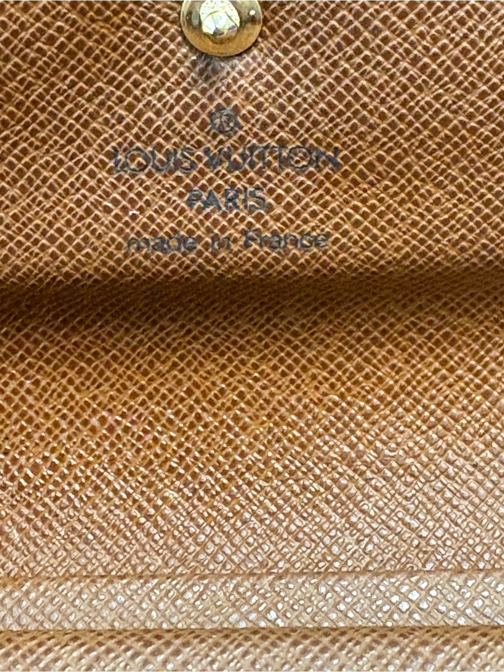 Louis Vuitton Monogram Snap Closure Wallet in Brown and Gold - Picture 7 of 14